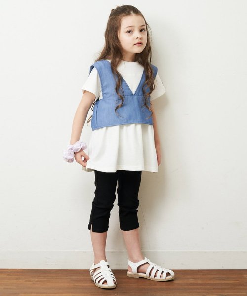 a.v.v(KID'S)(アー・ヴェ・ヴェキッズ)/[160]【2点セット/セットアップ対応】バックリボンビスチェカットソーセット/img14