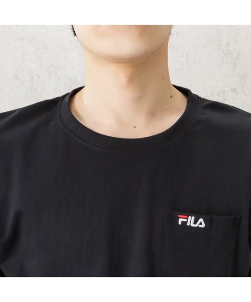 MAC HOUSE(men)(マックハウス（メンズ）)/FILA フィラ 胸ポケット付きワンポイント刺繍Tシャツ FH7860－EC/img04