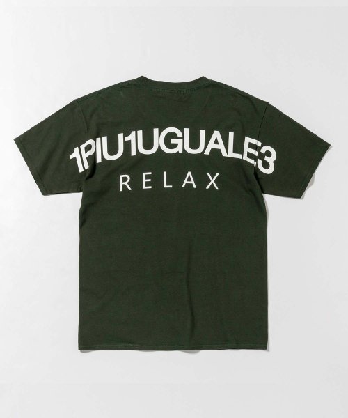 1PIU1UGUALE3 RELAX(1PIU1UGUALE3 RELAX)/1PIU1UGUALE3 RELAX(ウノピゥウノウグァーレトレ) バックロゴプリント 半袖 Tシャツ カットソー/img59