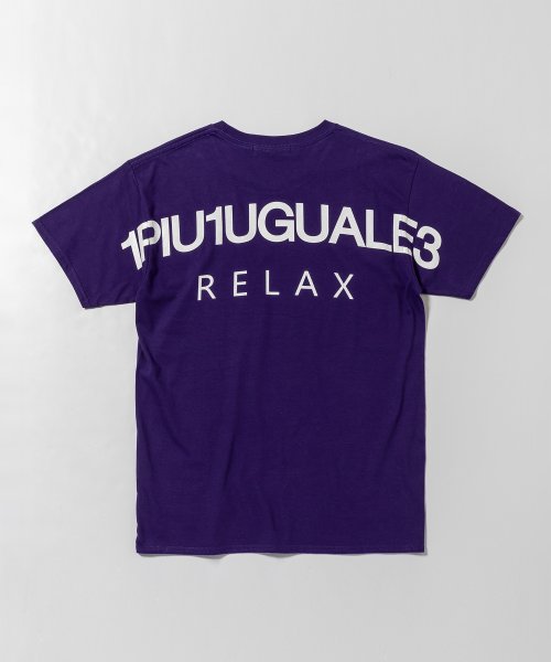 1PIU1UGUALE3 RELAX(1PIU1UGUALE3 RELAX)/1PIU1UGUALE3 RELAX(ウノピゥウノウグァーレトレ) バックロゴプリント 半袖 Tシャツ カットソー/img63