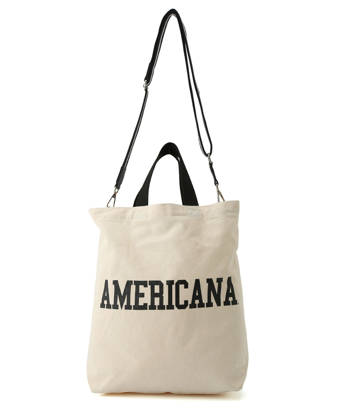 【Americana for SALON】2WAYロゴトートバッグ