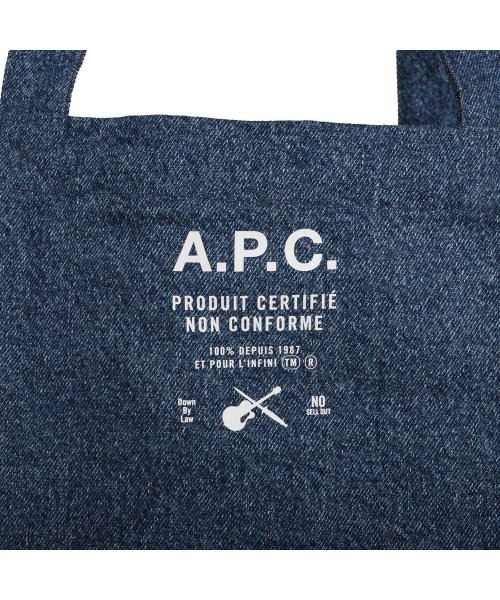 A.P.C.(アーペーセー)/A.P.C. アーペーセー トートバッグ メンズ レディース デニム SHOPPING DIANE ブルー COETK M61443/img09