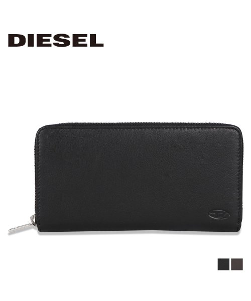 DIESEL(ディーゼル)/ディーゼル DIESEL 財布 長財布 メンズ レディース ラウンドファスナー 本革 HISSU 24 ZIP WALLET ブラック ブラウン 黒 X0842/img01