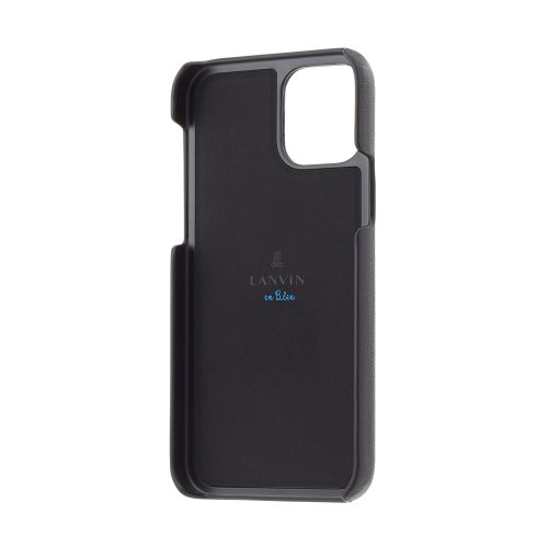LANVIN en Bleu(Smartphone case)(ランバンオンブルー（スマホケース）)/LANVIN en Bleu － Slim Wrap Case Stand & Ring Ribbon for iPhone 13 [ Black ]/img01
