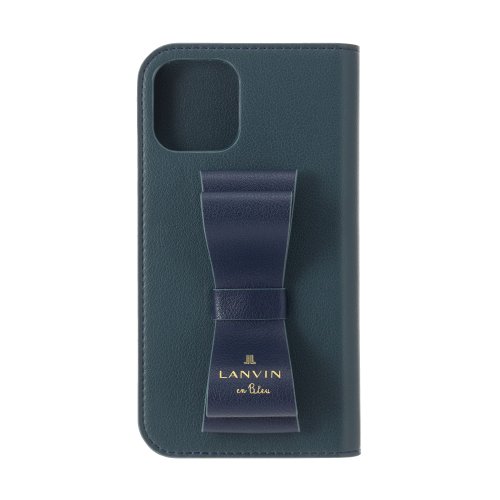 LANVIN en Bleu(Smartphone case)(ランバンオンブルー（スマホケース）)/LANVIN en Bleu － Folio Case Stand & Ring Ribbon 2－Tone for iPhone 13 [ Navy/Vint/img01
