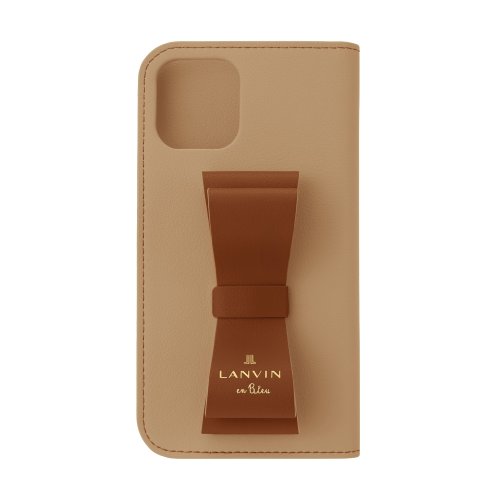 LANVIN en Bleu(Smartphone case)(ランバンオンブルー（スマホケース）)/LANVIN en Bleu － Folio Case Stand & Ring Ribbon 2－Tone for iPhone 13 [ Retro Red/img01