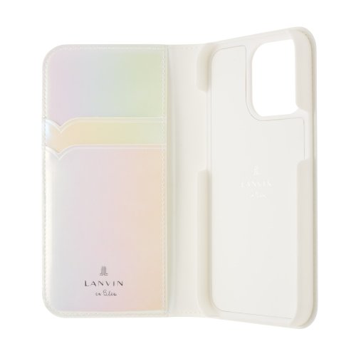 LANVIN en Bleu(Smartphone case)(ランバンオンブルー（スマホケース）)/LANVIN en Bleu － Folio Case Stand & Ring Ribbon for iPhone 13 Pro [ Aurora ]/img03