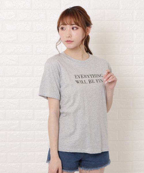 Lace Ladies(レースレディース)/クルーネックレタリング半袖Tシャツ/img06