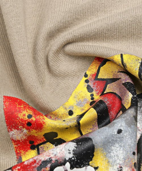 LUXSTYLE(ラグスタイル)/モナリザグラフィティアートTシャツ/Tシャツ メンズ 半袖 モナリザ コラージュ グラフィック プリント ビッグシルエット/img17
