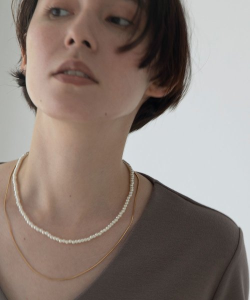 marjour(マージュール)/PEARL & METAL NECKLACE/img01