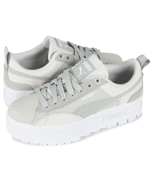 Puma プーマ メイズ パッチワーク ウィメンズ スニーカー レディース 厚底 Mayze Patchwork Wmns グレー 3687 02 プーマ Puma Magaseek