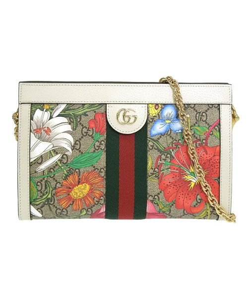 GUCCI(グッチ)/GUCCI グッチ OPHIDIA FLORAL GG CHAIN BAG ショルダーバッグ/img01