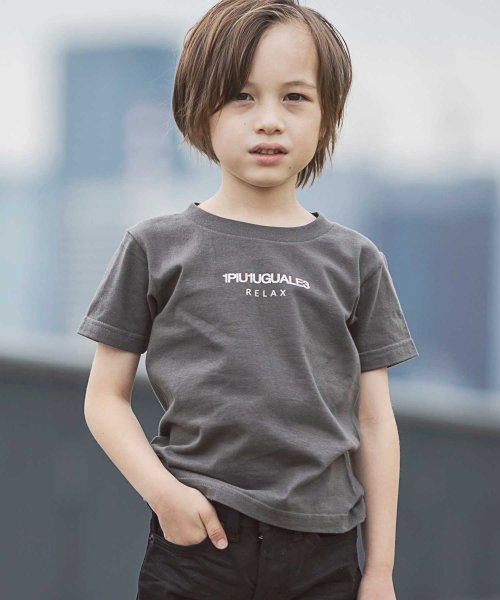 1PIU1UGUALE3 RELAX(1PIU1UGUALE3 RELAX)/1PIU1UGUALE3 RELAX(ウノピゥウノウグァーレトレ)Kids & Junior フロントロゴプリントTシャツ/img13