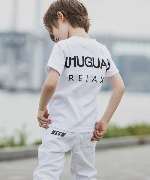 1PIU1UGUALE3 RELAX(1PIU1UGUALE3 RELAX)/1PIU1UGUALE3 RELAX(ウノピゥウノウグァーレトレ)Kids & Junior バックロゴプリントTシャツ/img05