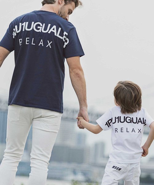 1PIU1UGUALE3 RELAX(1PIU1UGUALE3 RELAX)/1PIU1UGUALE3 RELAX(ウノピゥウノウグァーレトレ)Kids & Junior バックロゴプリントTシャツ/img10
