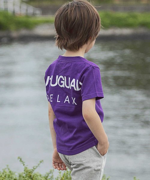 1PIU1UGUALE3 RELAX(1PIU1UGUALE3 RELAX)/1PIU1UGUALE3 RELAX(ウノピゥウノウグァーレトレ)Kids & Junior バックロゴプリントTシャツ/img18