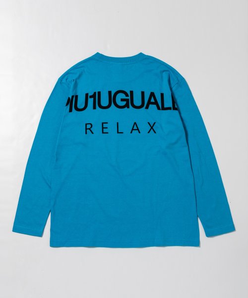 1PIU1UGUALE3 RELAX(1PIU1UGUALE3 RELAX)/1PIU1UGUALE3 RELAX(ウノピゥウノウグァーレトレ)バックロゴプリント長袖Tシャツ/img26