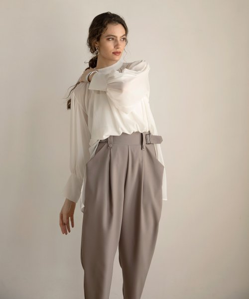 MIELI INVARIANT(ミエリ インヴァリアント)/Pegtop Trousers Belt Pants/img04