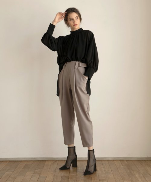 MIELI INVARIANT(ミエリ インヴァリアント)/Pegtop Trousers Belt Pants/img07