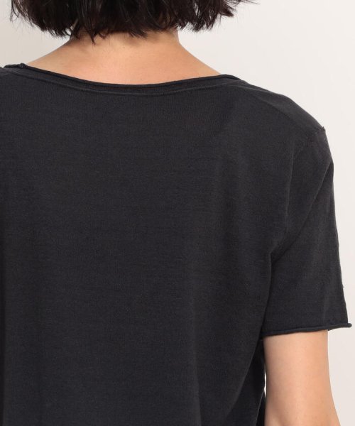 ストレッチリネン ソフトVネックプルオーバー WYLP3758 