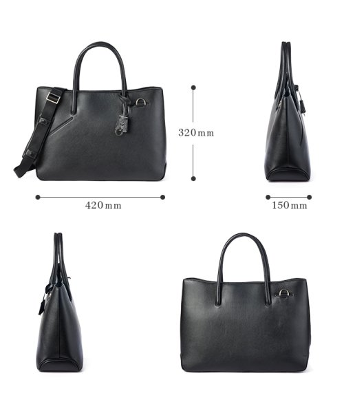 PID トートバッグ メンズ ブランド ビジネス レザー ファスナー付き 本革 大きめ 大容量 通勤 肩掛け A4 B4 2WAY selva p.i.d PA 　　　　　 こぶ牛