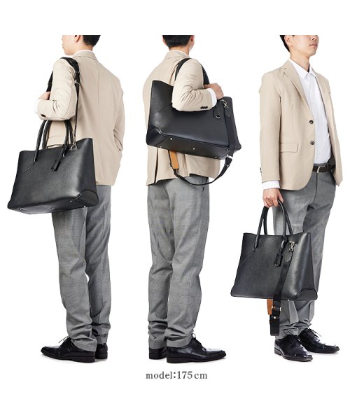 PID トートバッグ メンズ ブランド ビジネス レザー ファスナー付き 本革 大きめ 大容量 通勤 肩掛け A4 B4 2WAY selva p.i.d PA 　　　　　 こぶ牛