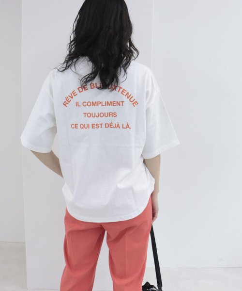 fredy couleur(フレディ クルール)/バックプリント 裾ラウンドTシャツ/img03