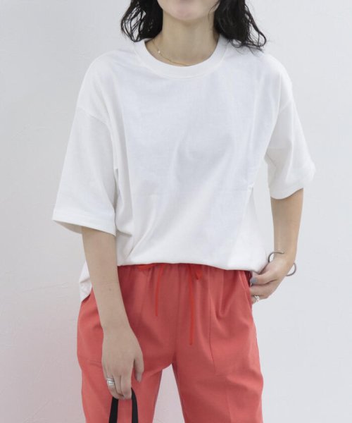 fredy couleur(フレディ クルール)/バックプリント 裾ラウンドTシャツ/img05