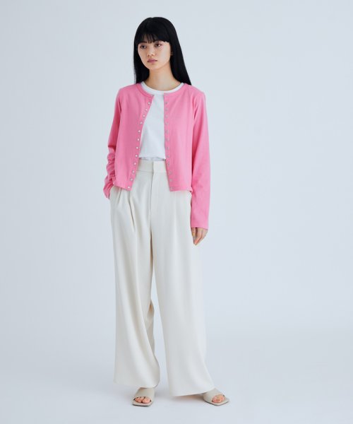 ADAM ET ROPE'(アダム　エ　ロペ)/【agnes b. pour ADAM ET ROPE'】CARDIGAN PRESSIONS Jersey/img24