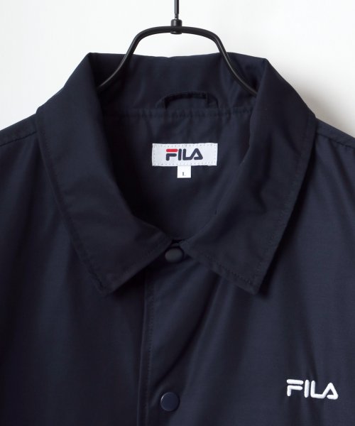 LAZAR(ラザル)/【Lazar】FILA/フィラ ビッグシルエット カレッジロゴ バック刺繍 バックプリントコーチジャケット/ナイロンジャケット メンズ 軽 アウター/img06