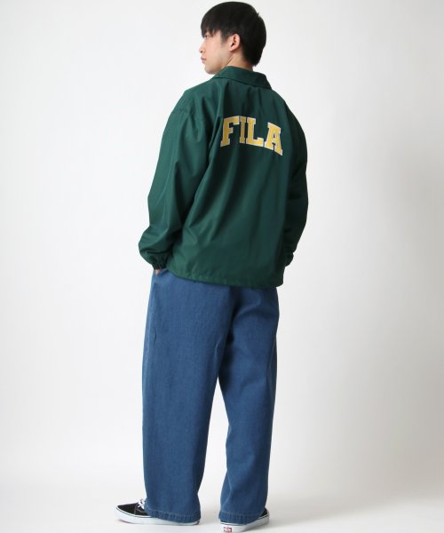 LAZAR(ラザル)/【Lazar】FILA/フィラ ビッグシルエット カレッジロゴ バック刺繍 バックプリントコーチジャケット/ナイロンジャケット メンズ 軽 アウター/img52