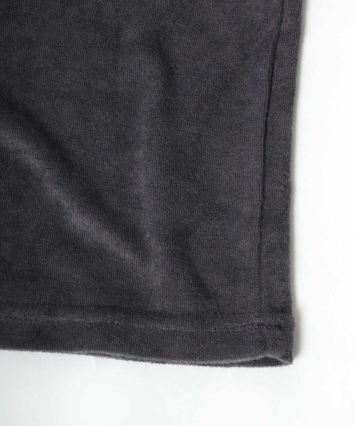 LAZAR(ラザル)/【Lazar】セットアップ パイル 半袖Tシャツ＆ショートパンツ/ルームウェア/ワンマイルウェア/パジャマ メンズ 上下/img01