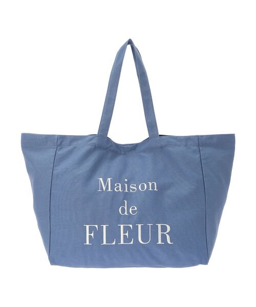 Maison de FLEUR(メゾンドフルール)/ブランドロゴ帆布ワイドトートバッグ/img13