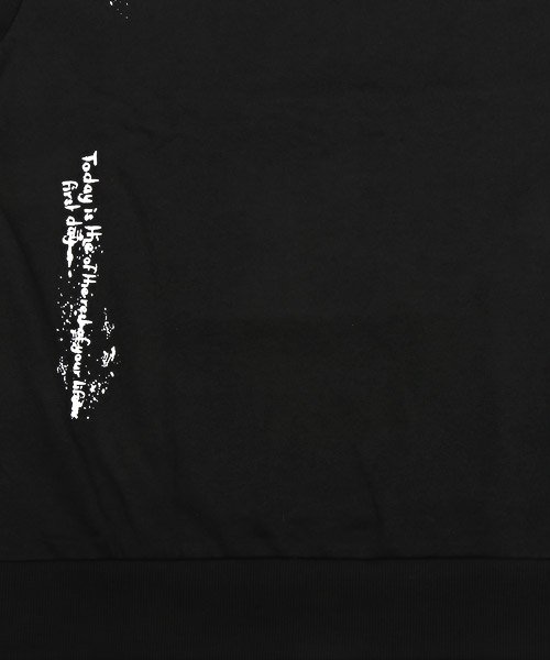LUXSTYLE(ラグスタイル)/落書きプリントフェイクレイヤードTシャツ/Tシャツ メンズ 半袖 スウェット フェイクレイヤード プリント ロゴ/img14