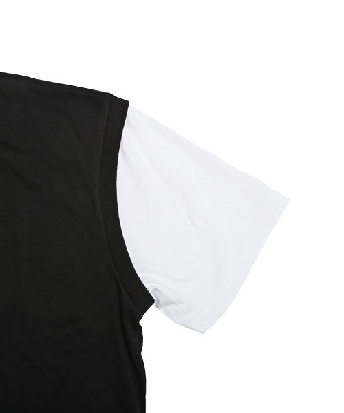 LUXSTYLE(ラグスタイル)/落書きプリントフェイクレイヤードTシャツ/Tシャツ メンズ 半袖 スウェット フェイクレイヤード プリント ロゴ/img16