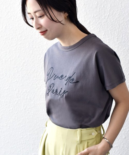 SHIPS WOMEN(シップス　ウィメン)/* チェーン エンブロイダリー TEE ◇/img32