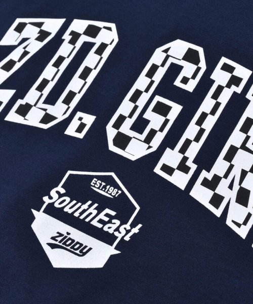 ZIDDY(ジディー)/フード 付き ブロックチェック ロゴ ウエスト ベルト Tシャツ (130~16/img07