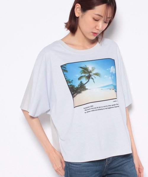 CARA　O　CRUZ(キャラ・オ・クルス)/ヤシの木ビッグTシャツ/img17