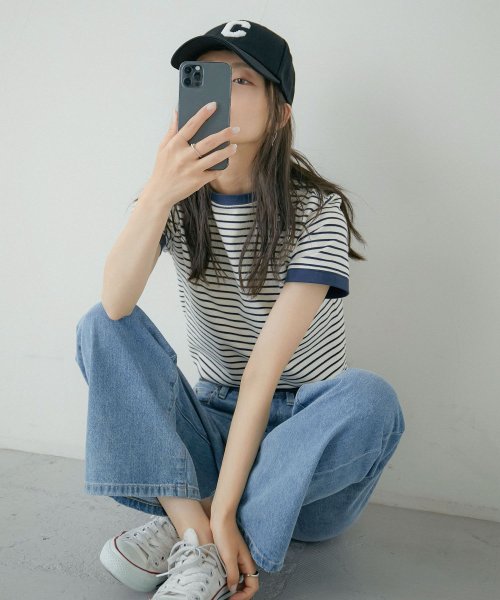 Fashion Letter(ファッションレター)/キャップ レディース 春夏 ワンポイント デザインキャップ 深め サイズ調節可 帽子 コットン100 紫外線対策 おしゃれ 綿 友達 カップル 男女 日よけ お/img02