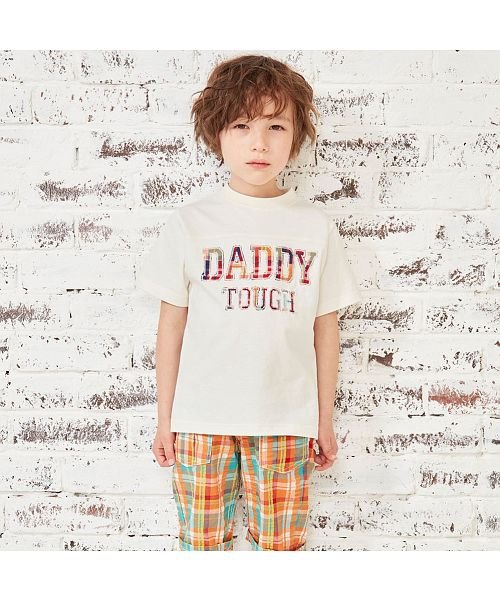 DaddyOhDaddy(ダディオダディ)/【子供服】 Daddy Oh Daddy (ダディオダディ) チェックロゴアップリケ付半袖Ｔシャツ 90cm～150cm V36841/img01