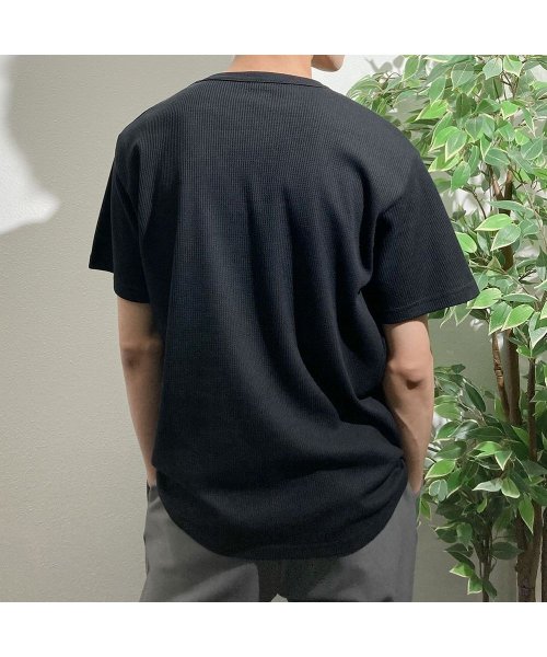 MAC HOUSE(men)(マックハウス（メンズ）)/NAVY ネイビー 倍速 ワッフル半袖Tシャツ MH/03756SS/img07