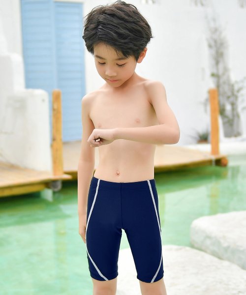 TeddyShop(テディショップ)/スクール水着 キッズ 男の子 子供 ハーフパンツ スイムキャップ 2点セット 小学生 サーフパンツ ジュニア 男児用 水遊び/img20