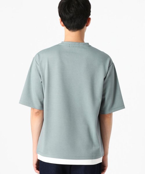 COMME CA ISM MENS(コムサイズム（メンズ）)/フェイクレイヤード クルーネックＴシャツ/img14