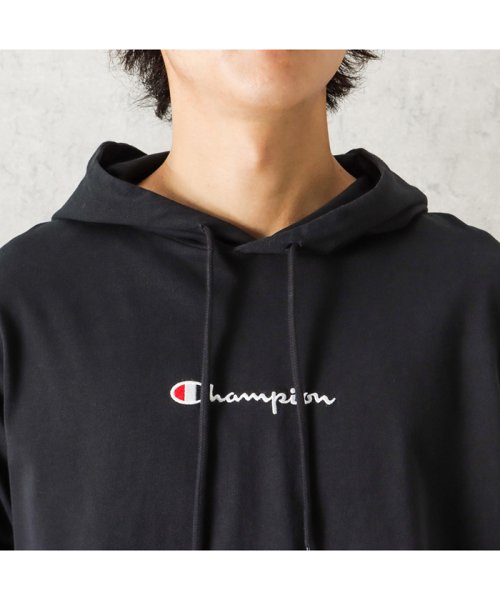 MAC HOUSE(men)(マックハウス（メンズ）)/Champion チャンピオン ロゴ刺繍フード付きロングスリーブＴシャツ C3－M414/img04