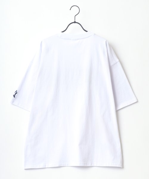 LAZAR(ラザル)/【Lazar】MLB/メジャーリーグベースボール ビッグシルエット カレッジ チームロゴ サガラ 刺繍 Tシャツ/img03