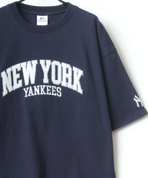 LAZAR(ラザル)/【Lazar】MLB/メジャーリーグベースボール ビッグシルエット カレッジ チームロゴ サガラ 刺繍 Tシャツ/img10