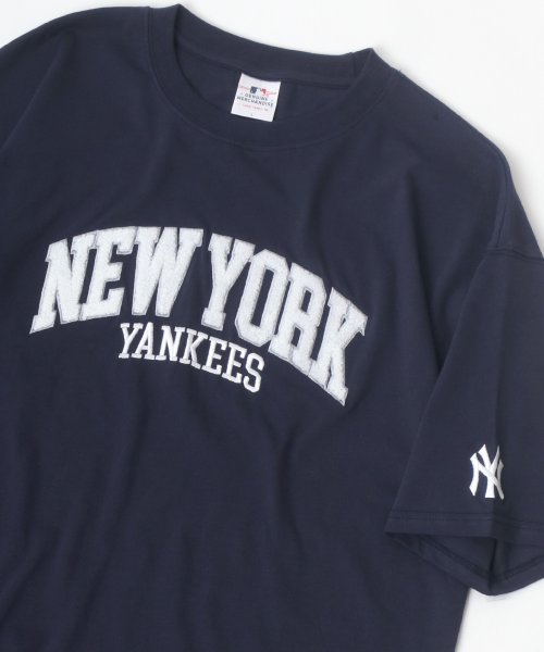 LAZAR(ラザル)/【Lazar】MLB/メジャーリーグベースボール ビッグシルエット カレッジ チームロゴ サガラ 刺繍 Tシャツ/img14