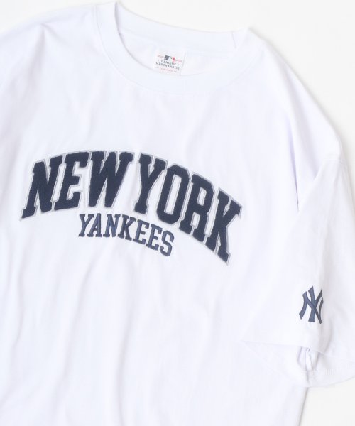 LAZAR(ラザル)/【Lazar】MLB/メジャーリーグベースボール ビッグシルエット カレッジ チームロゴ サガラ 刺繍 Tシャツ/img15