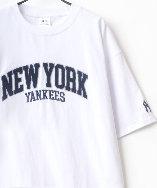 LAZAR(ラザル)/【Lazar】MLB/メジャーリーグベースボール ビッグシルエット カレッジ チームロゴ サガラ 刺繍 Tシャツ/img21