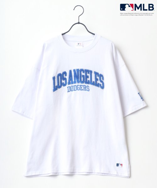 LAZAR(ラザル)/【Lazar】MLB/メジャーリーグベースボール ビッグシルエット カレッジ チームロゴ サガラ 刺繍 Tシャツ/img29